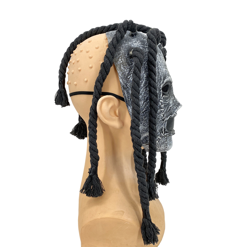 Unique Funny Halloween Mask with Braid for Cosplay and Parties - Image 6