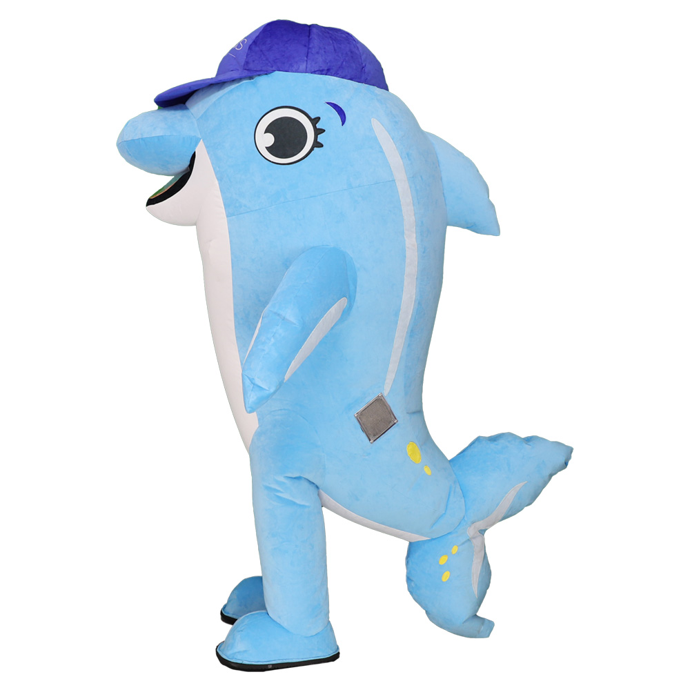 Dolphin Inflatable Mascot Costume Adult Cosplay Halloween Party Outfit - Image 3