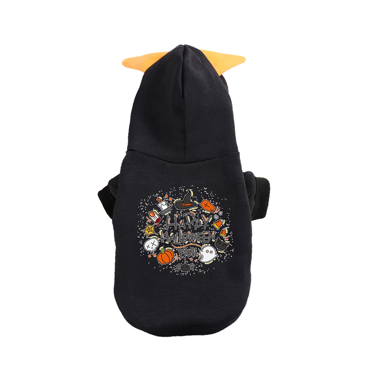 Halloween Pet Hoodie with Cartoon Print for Dogs and Cats - Image 5