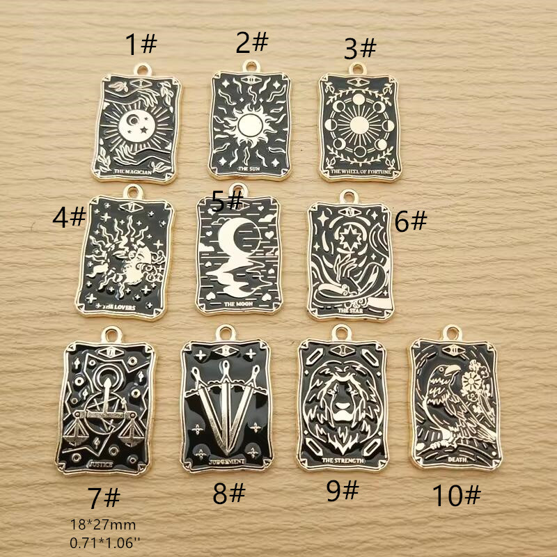 10pcs Sun & Moon Charms for Jewelry Making - Image 3