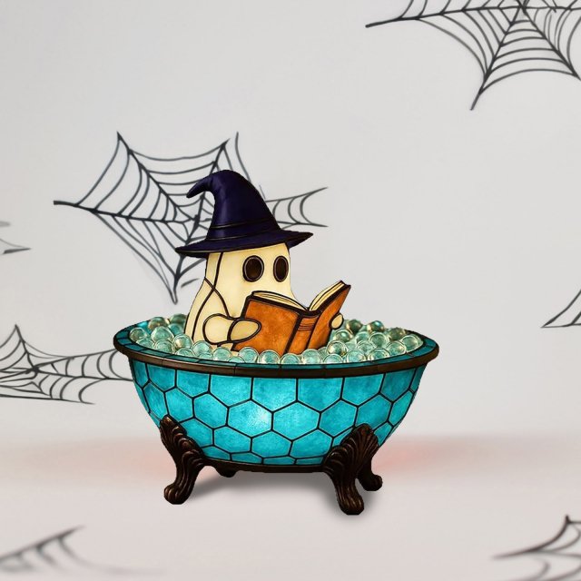 Halloween Bubble Bath Night Light - Cute and Spooky Decorative Lamp