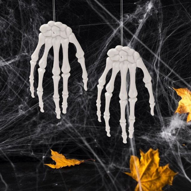 LED Lighted Skeleton Hand Halloween Decoration Prop