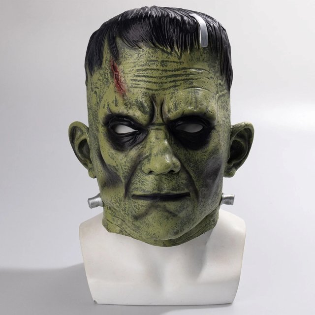 Frankenstein Cosplay Latex Mask for Halloween & Costume Parties