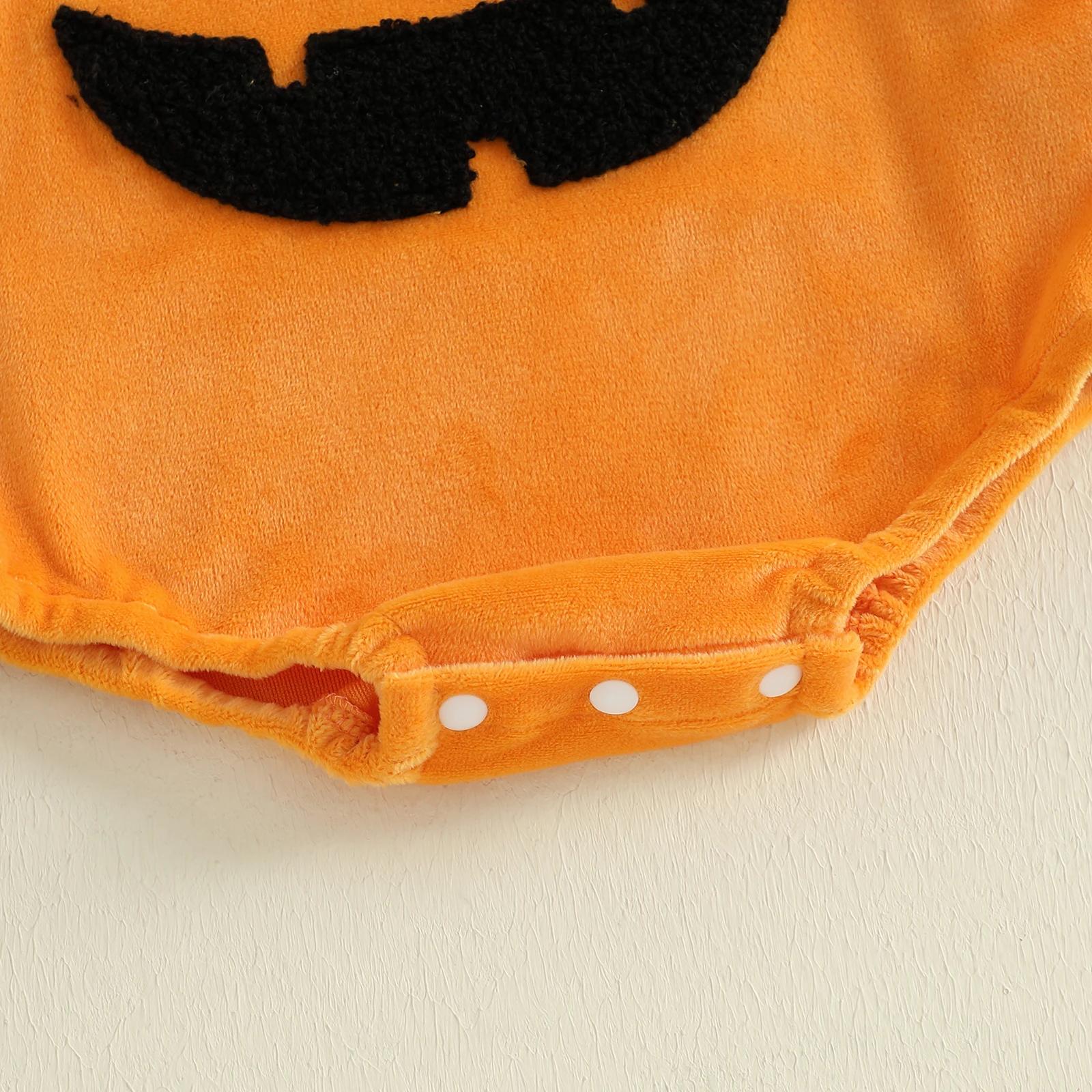 Infant Halloween Pumpkin Romper Fall Bodysuit 0-18M - Image 6