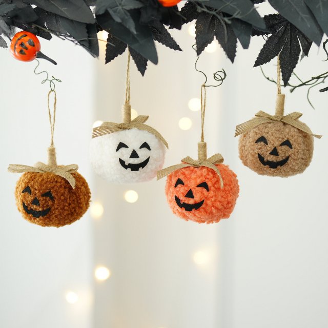 Halloween Pumpkin Face Doll Ornament – Cute Party Decoration