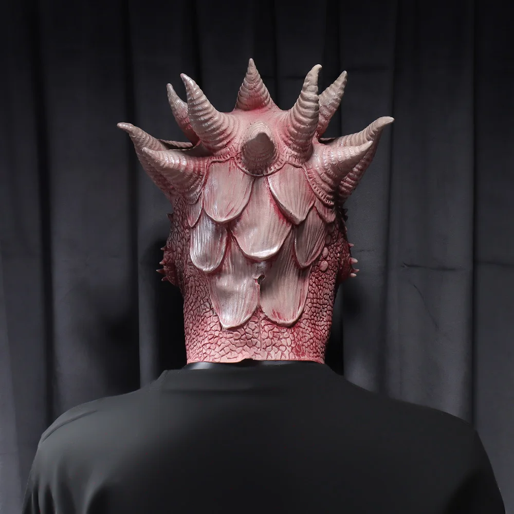 Game Dragon Mask Cosplay Animal Warrior Monster Latex Helmet for Halloween - Image 5