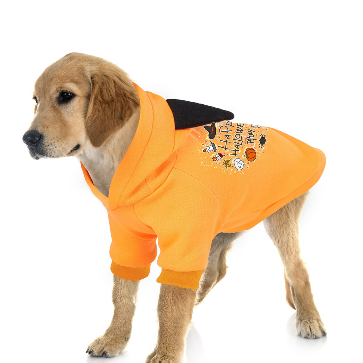 Halloween Pet Hoodie with Cartoon Print for Dogs and Cats - Image 2