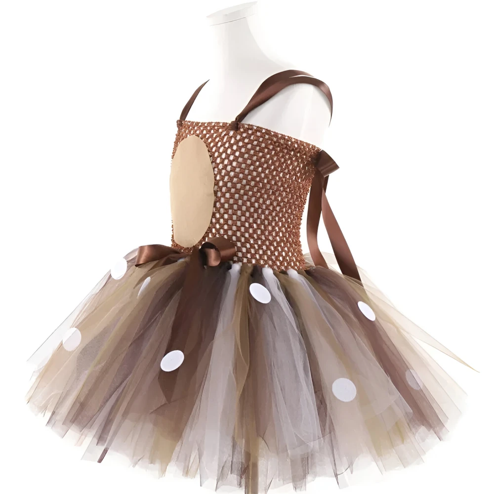 Adorable Baby Girl Reindeer Tutu Dress for Halloween - Image 6