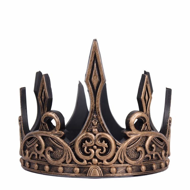 Medieval King Crown Headpiece for Cosplay, Halloween & Party