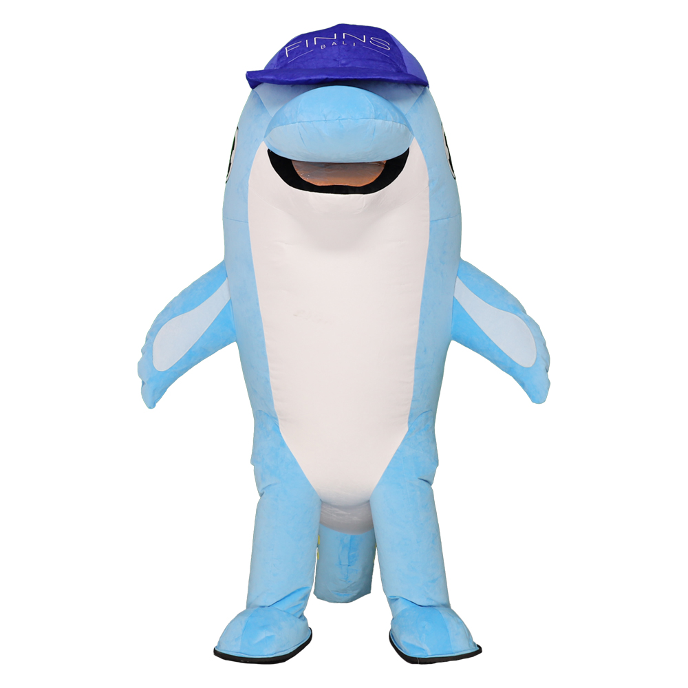 Dolphin Inflatable Mascot Costume Adult Cosplay Halloween Party Outfit - Image 5