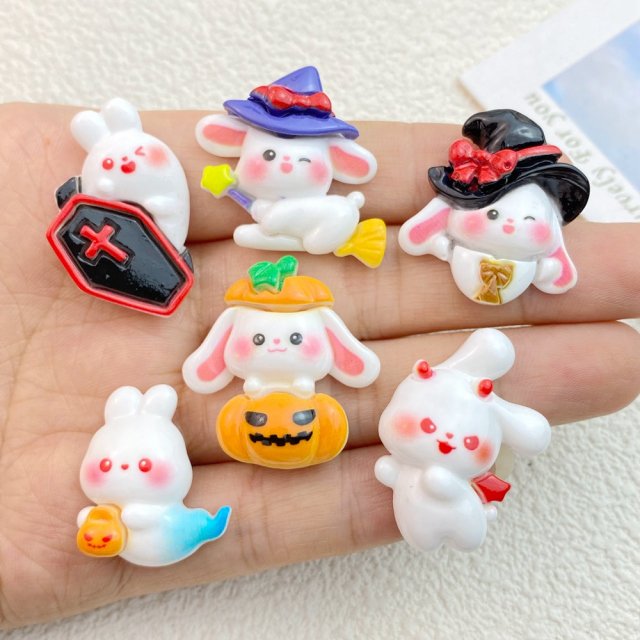 Halloween Resin Animal Flat Backs