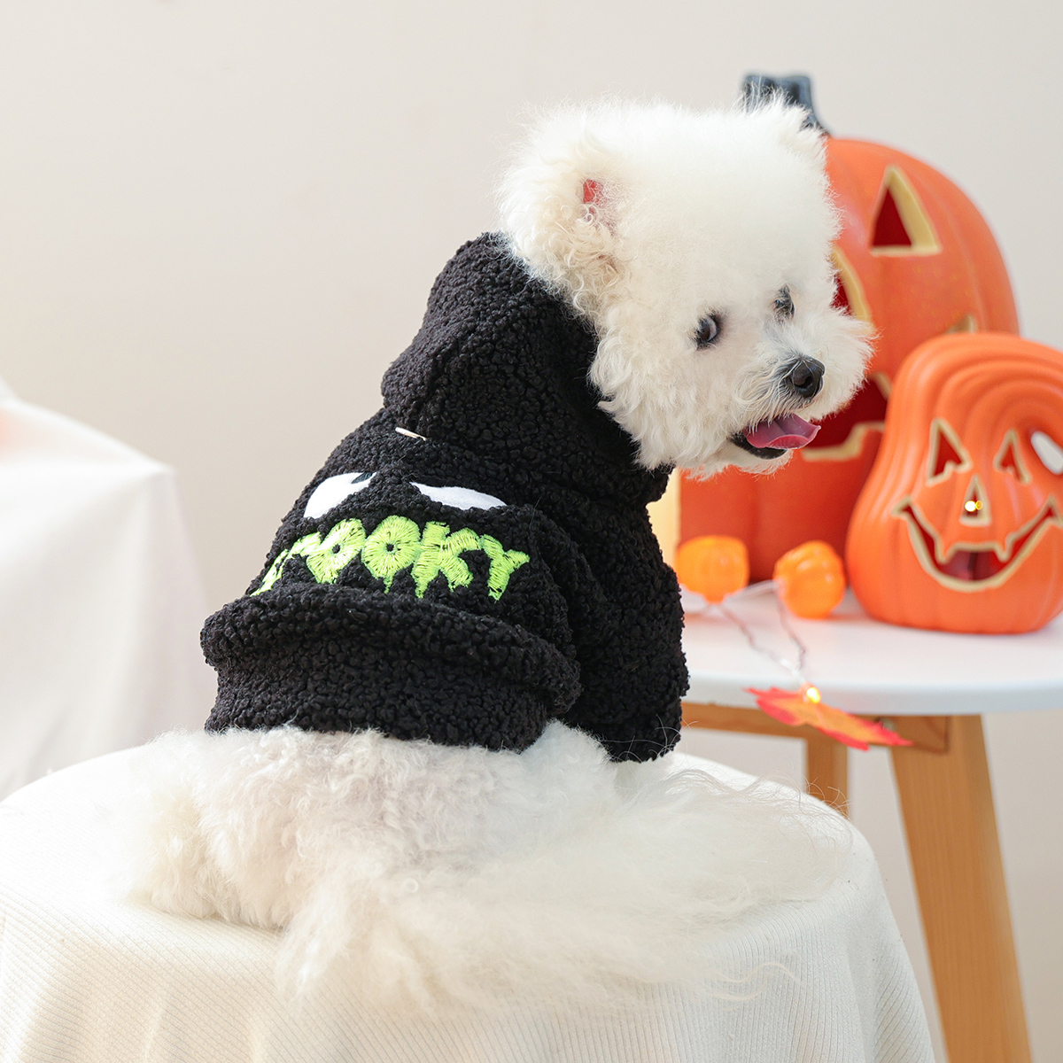 Little Ghost Pet Hoodie – Warm Fleece Sweater for Dogs & Cats - Image 2