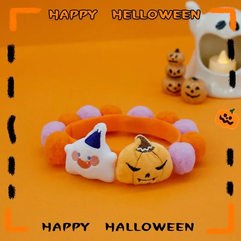 Halloween & Christmas Cat Plush Ball Collar – Cute Pet Necklace for Cats & Small Dogs - Image 5