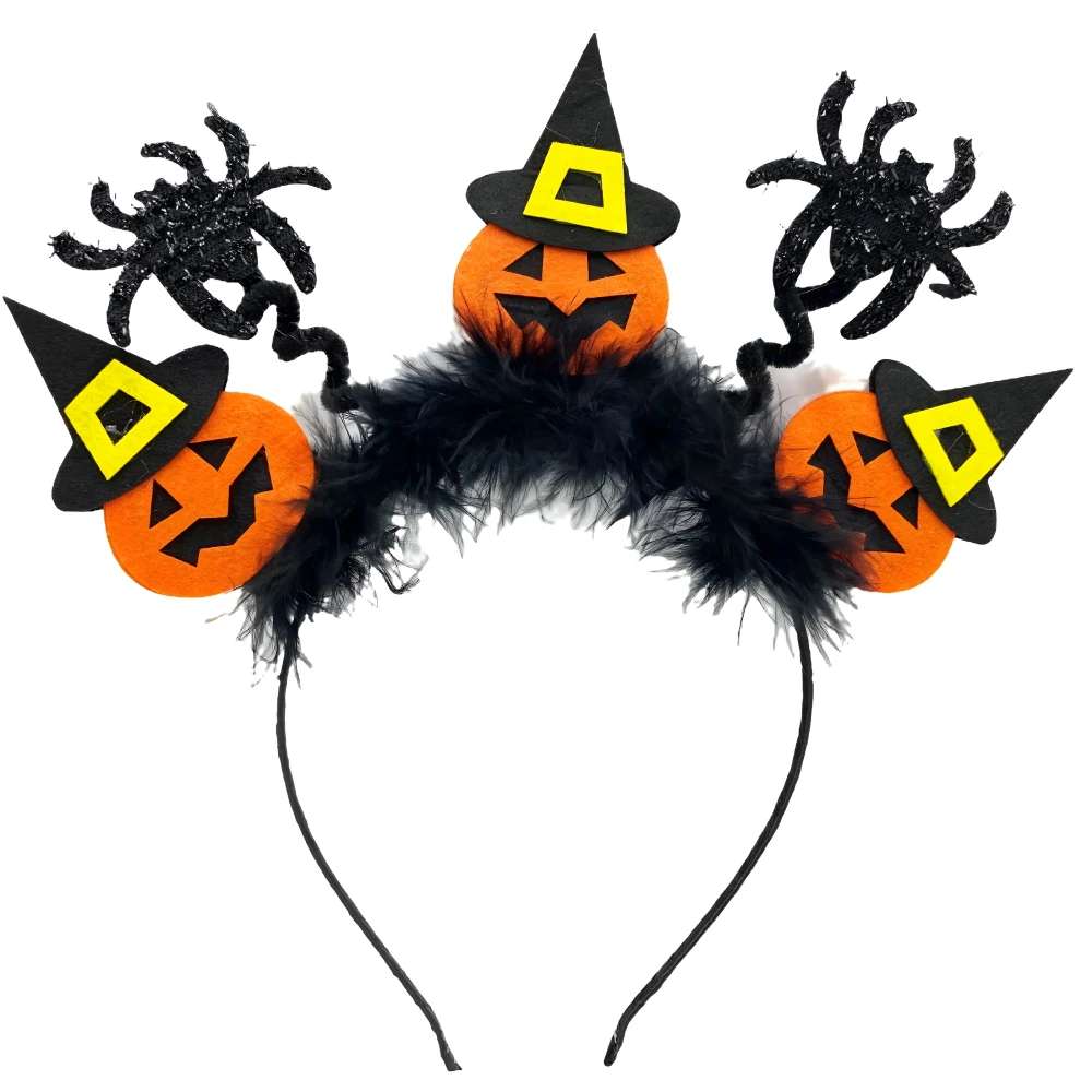 Halloween Bat Spider Headband - Spooky Pumpkin Hair Wear for Ghost Festival - Image 4