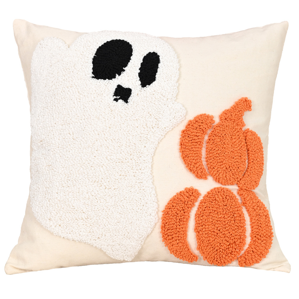 Ghost With Pumpkins 18x18in