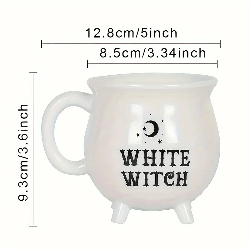 Witch's Brew Cauldron Mug - Ceramic Tea & Coffee Cup for Halloween - Image 6