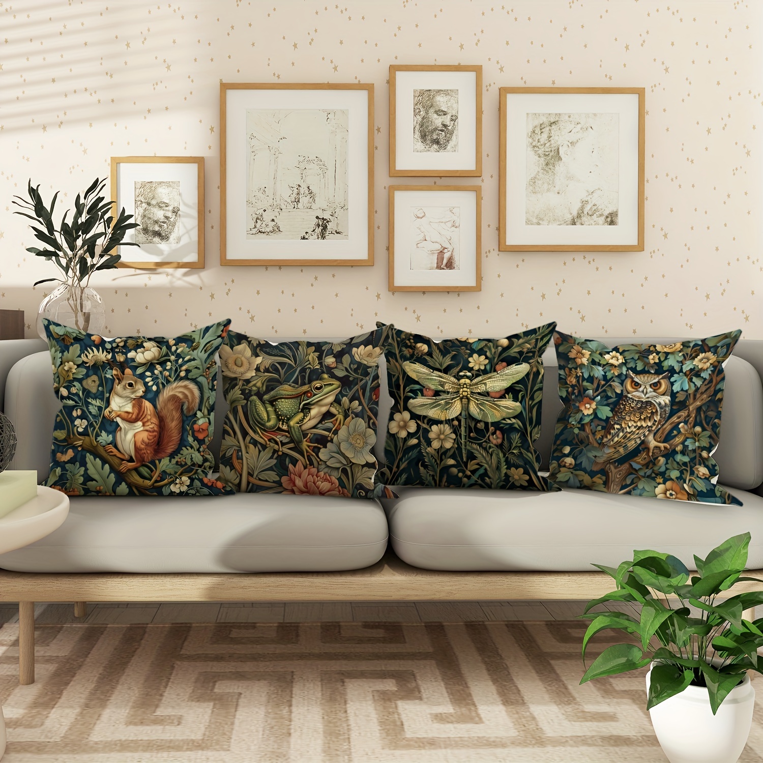 Woodland Animals Decorative Zippered Pillowcase for Sofa & Bed - Image 5