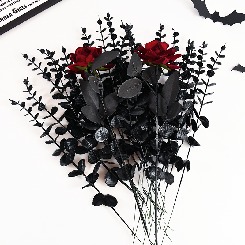 Black Eucalyptus Stems Faux Branches