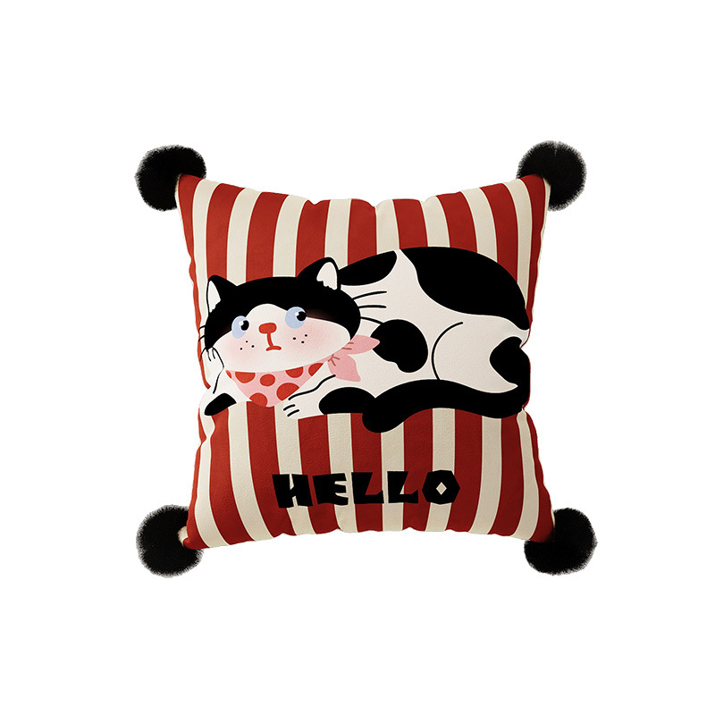 Red Stripes 45x45cm