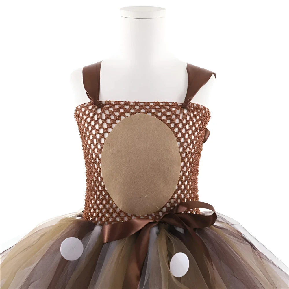 Adorable Baby Girl Reindeer Tutu Dress for Halloween - Image 7