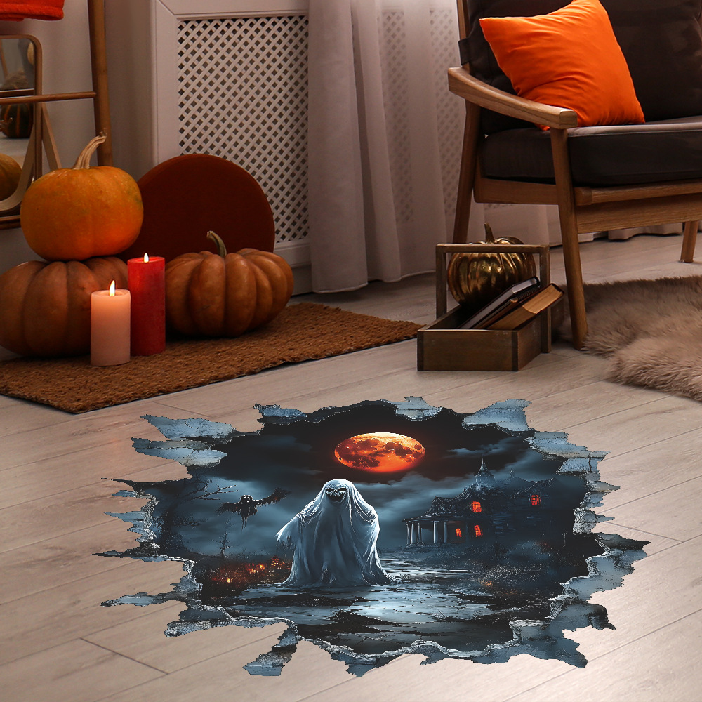 Faceless Ghost Wall Stickers - Creative Halloween Decorations - Image 5