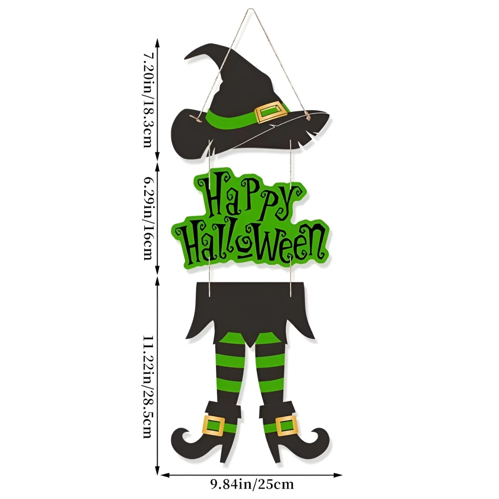 Halloween Witch Legs Hanging Ornaments – Spooky Paper Décor Set of 3 - Image 6