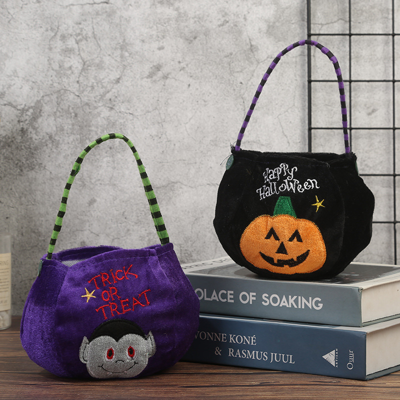 5pcs Halloween Candy & Gift Bags for Kids – Cartoon Treat Bags for Parties - Image 3