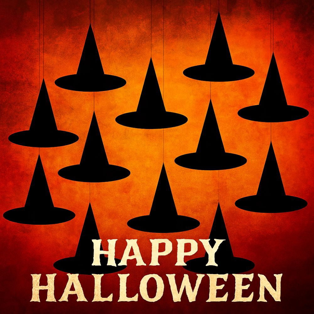 12pcs DIY Halloween Hanging Witch Hat Decorations - Image 5