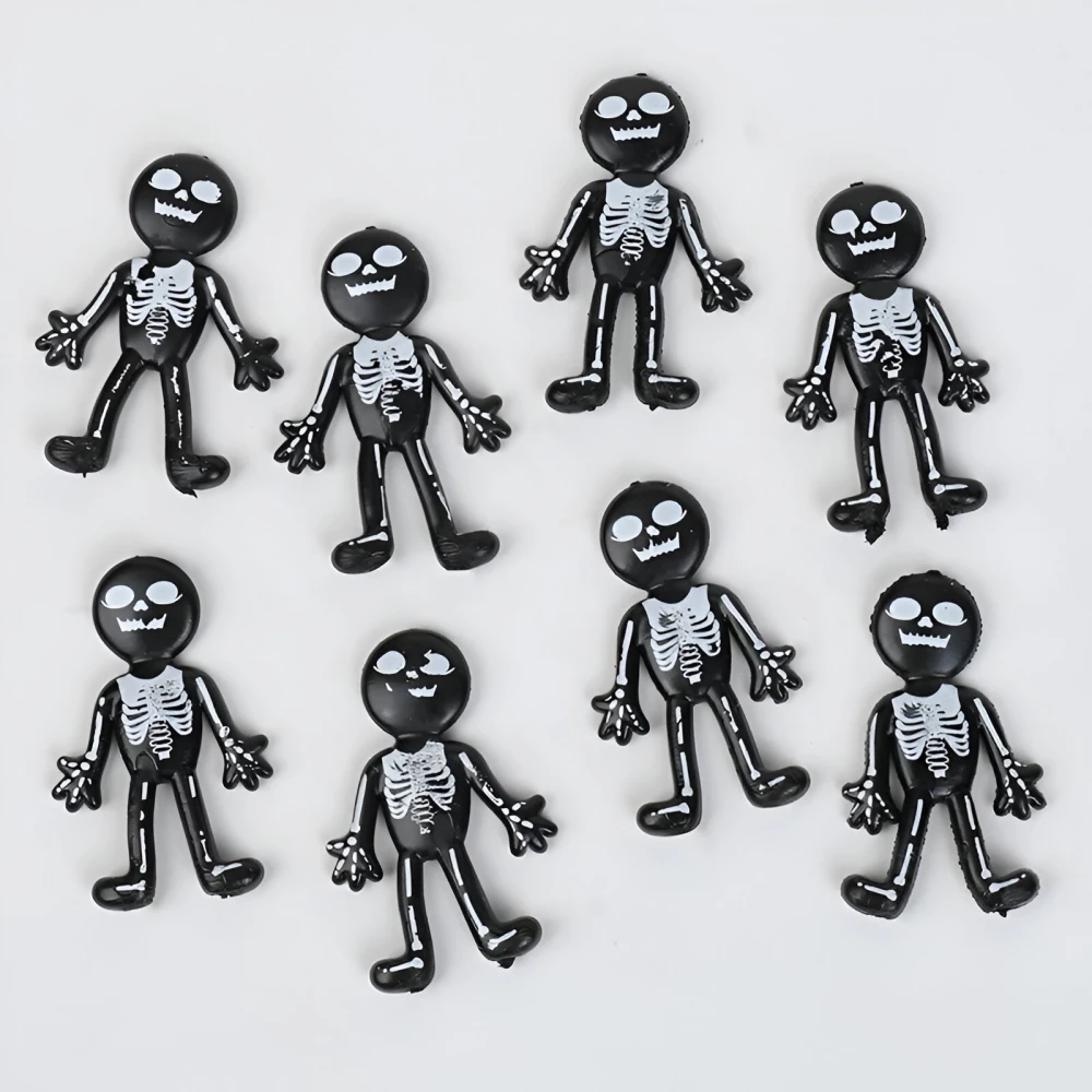 Stretchy Skeleton Halloween Toys - 30pcs Party Favors & Trick-or-Treat Gifts - Image 3