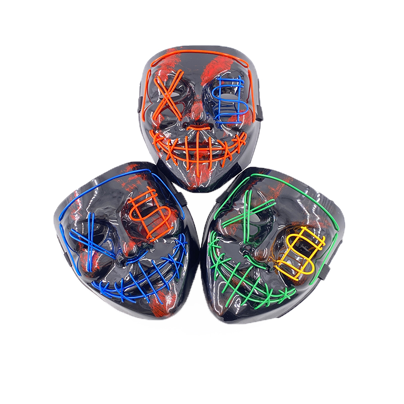 Wireless LED Horror Purge Mask - Glowing Face Mask for Cosplay & Parties - Image 6