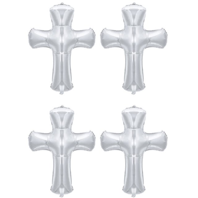 Giant Religious Foil Balloon Set – 34 Inch Cross Balloon for Parties & Celebrations