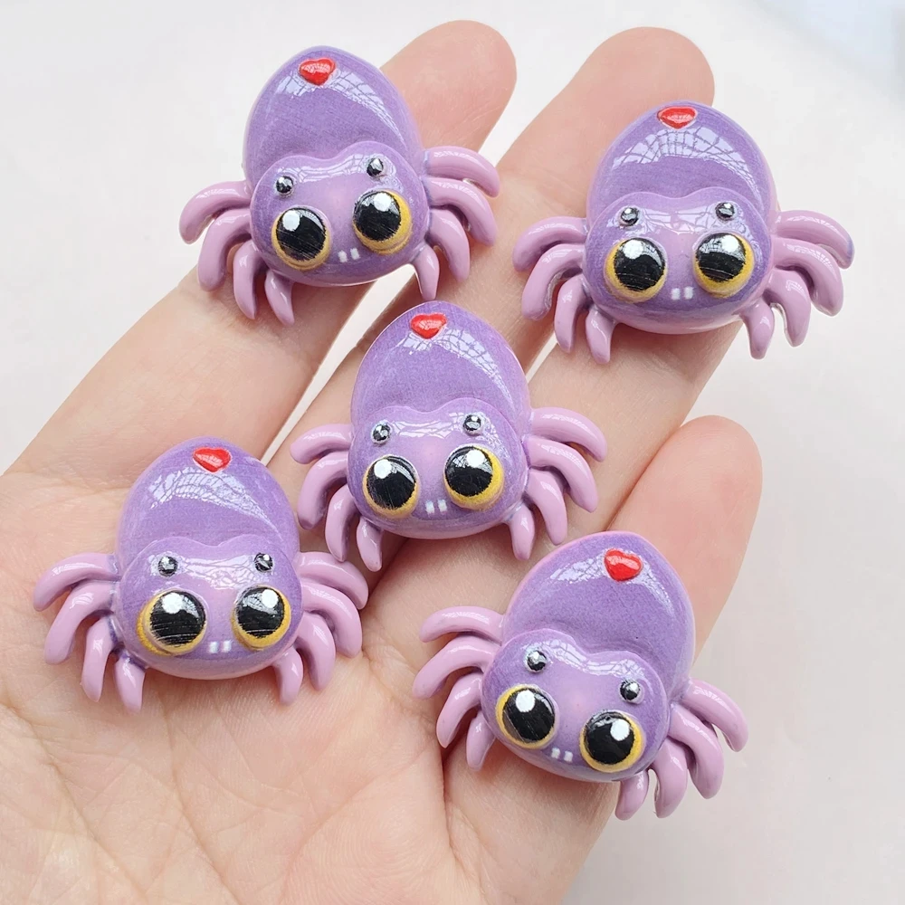 10Pcs Cute Halloween Resin Charms for DIY Crafts & Scrapbooking - Image 5