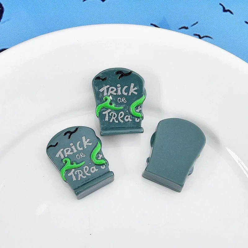 10Pcs Cute Resin Halloween Flat Backs for DIY Crafts & Jewelry Making - Image 5