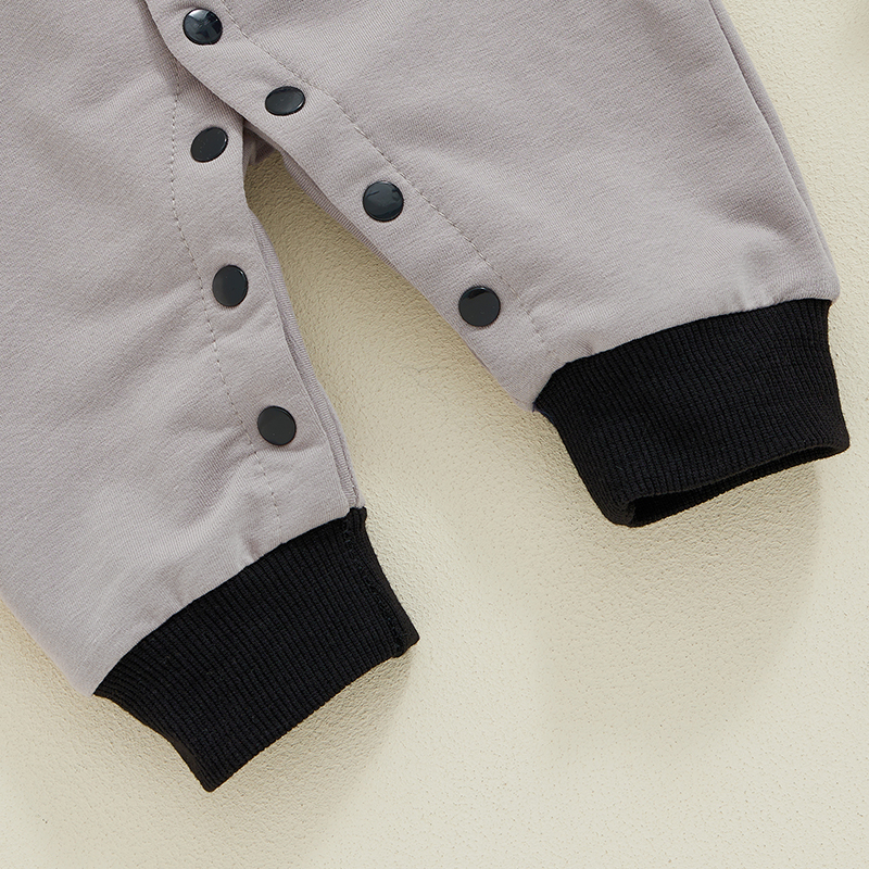 Baby Boy Halloween Romper with Spider Embroidery and Bow Tie - Image 6