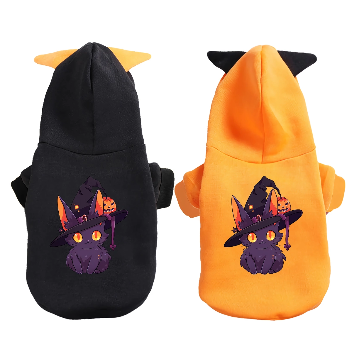 Halloween Cartoon Hoodie Costume for Cats & Dogs – Fall Pet Outfit - Image 3