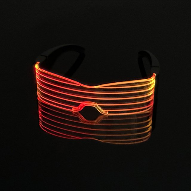LED Light Up Glow Glasses Neon Party Eyewear for Men and Women