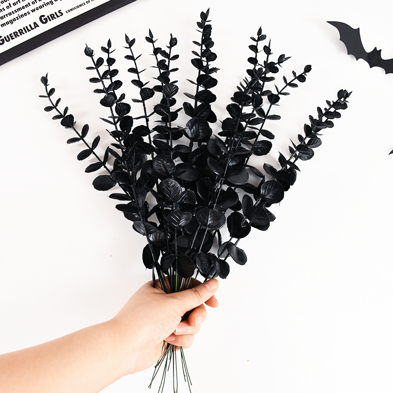 Black Eucalyptus Stems Faux Branches - Image 2