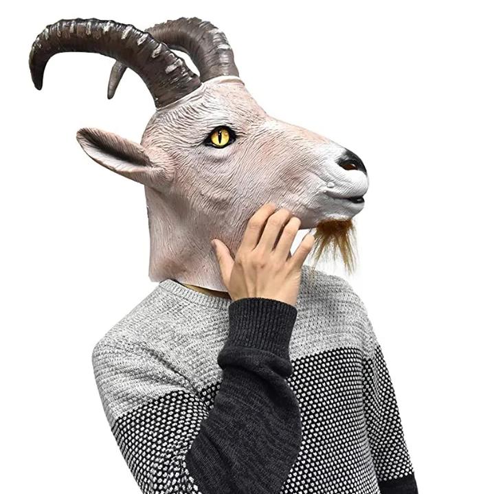 Full Overhead Goat Antelope Mask for Halloween & Costume Parties - Image 5