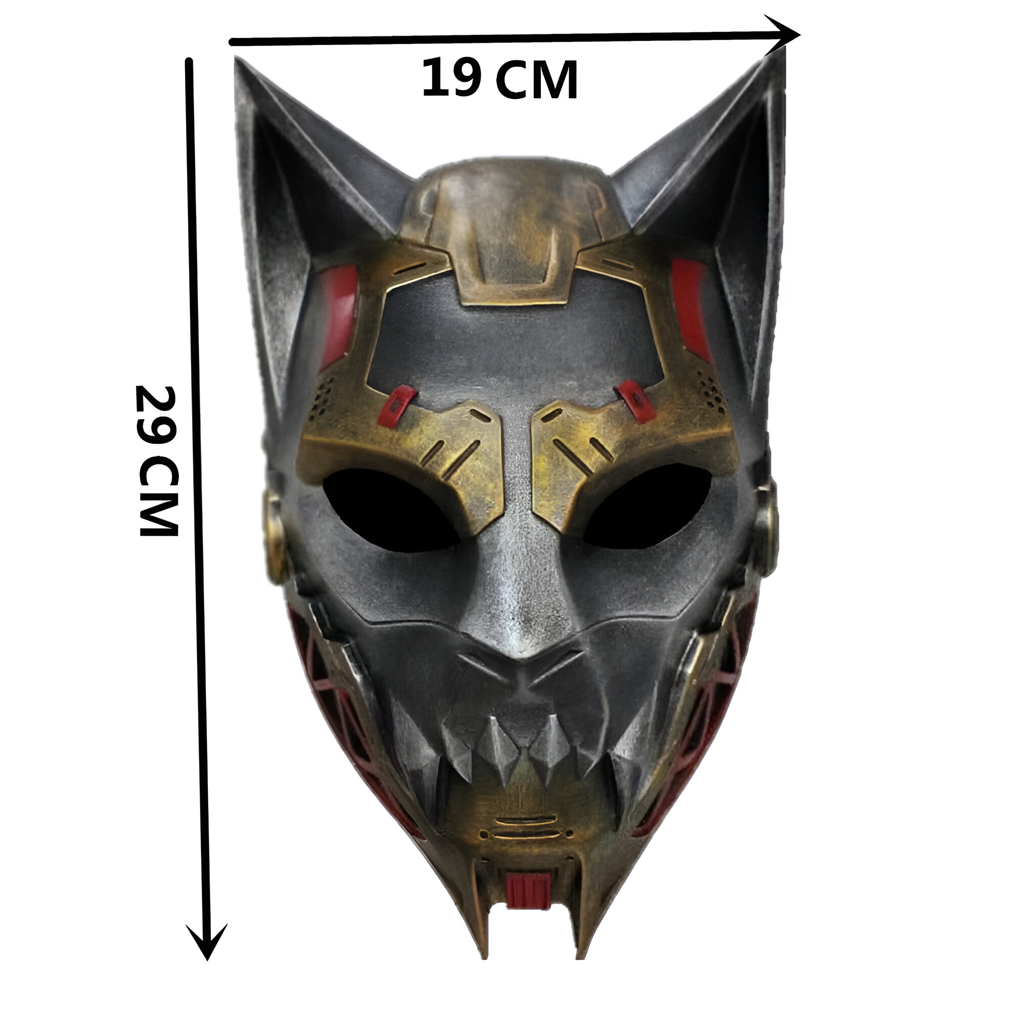 Halloween White Wolf Demon Mask Full Face Cosplay Costume Mask - Image 6