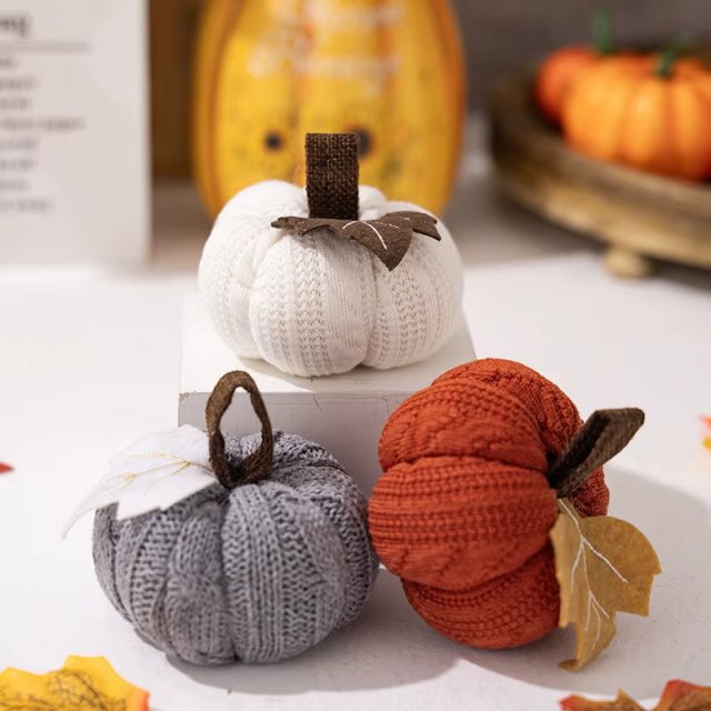 Mini Artificial Pumpkins – Halloween & Autumn Harvest Decorations