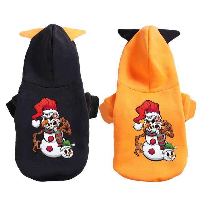 Adorable Cartoon Print Pet Hoodie - Perfect Halloween Costume