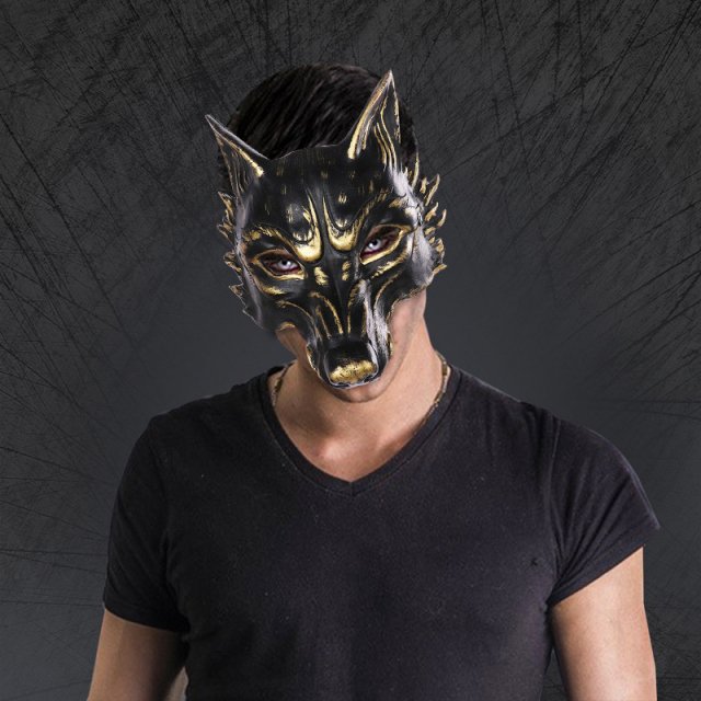 Wolf Half Face Mask - Animal Costume for Dance, Party, and Halloween