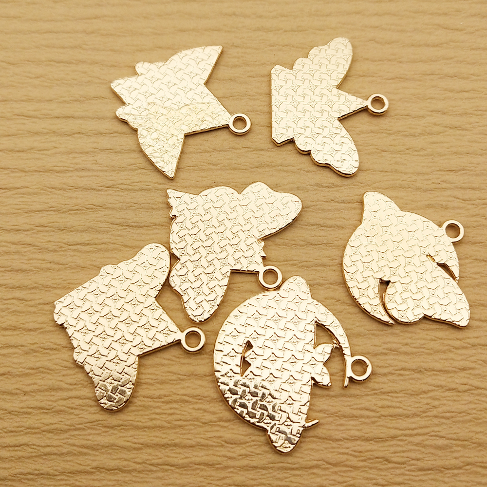 10pcs Gold Butterfly Charms for DIY Jewelry Making - Image 4