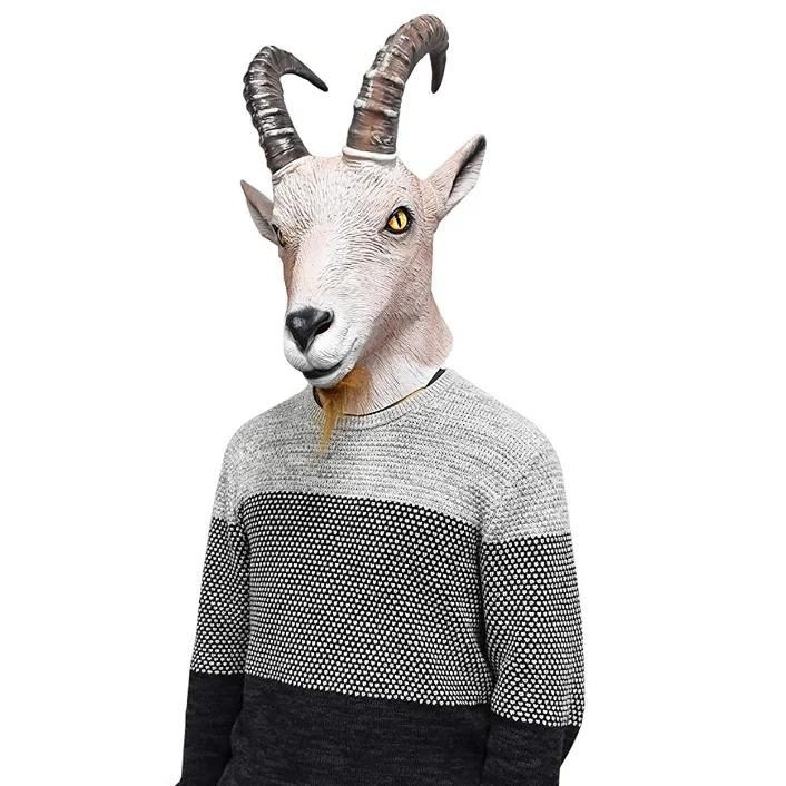Full Overhead Goat Antelope Mask for Halloween & Costume Parties - Image 3