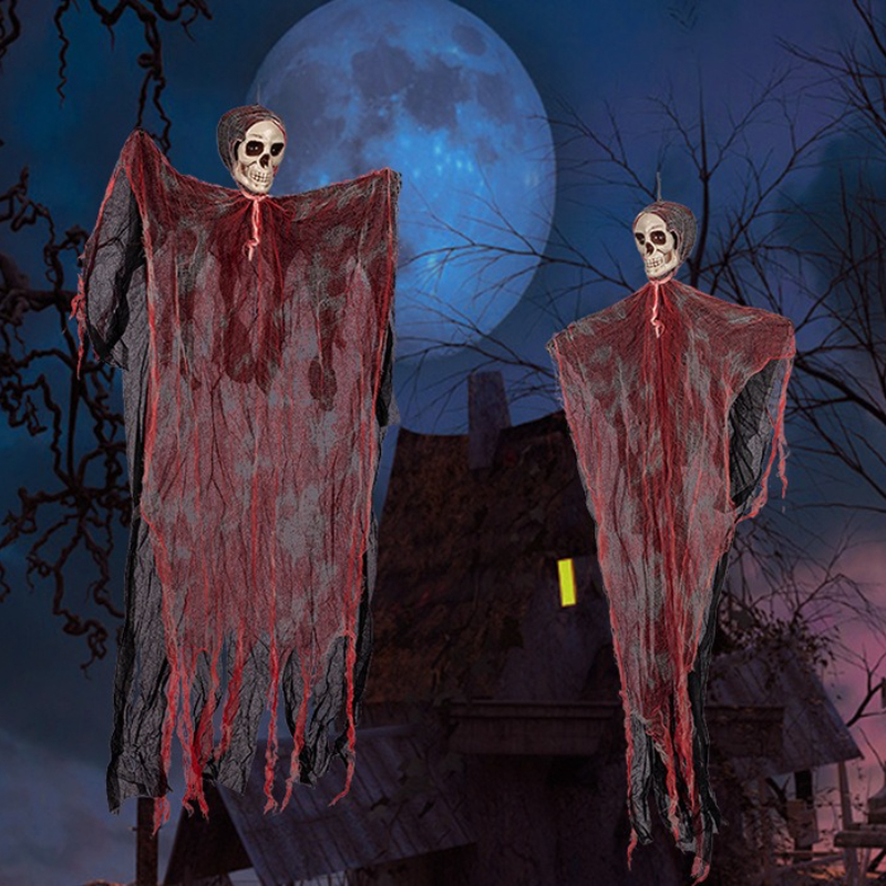 Halloween Hanging Skull Ghost Decorations - Image 5