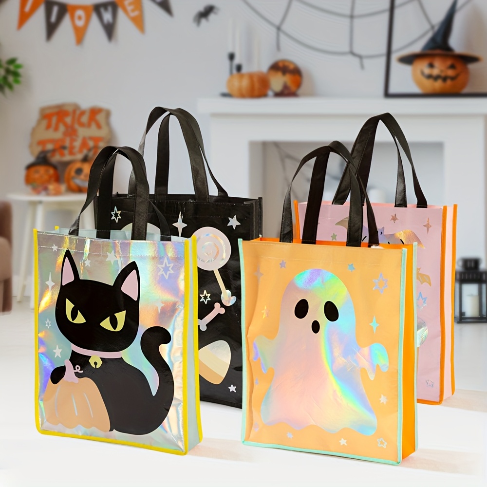 Halloween Trick or Treat Bags – Non-Woven Gift Bags with Festive Designs - Image 3