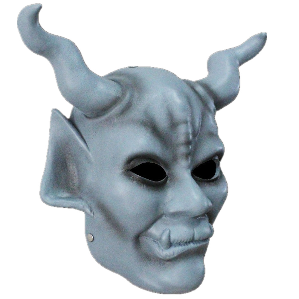 Resin Demon Bullhorn Mask for Halloween Cosplay & Party Costume - Image 2