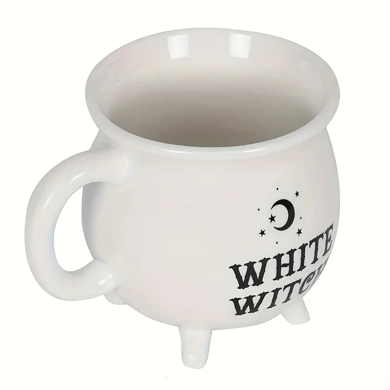 Witch's Brew Cauldron Mug - Ceramic Tea & Coffee Cup for Halloween - Image 5