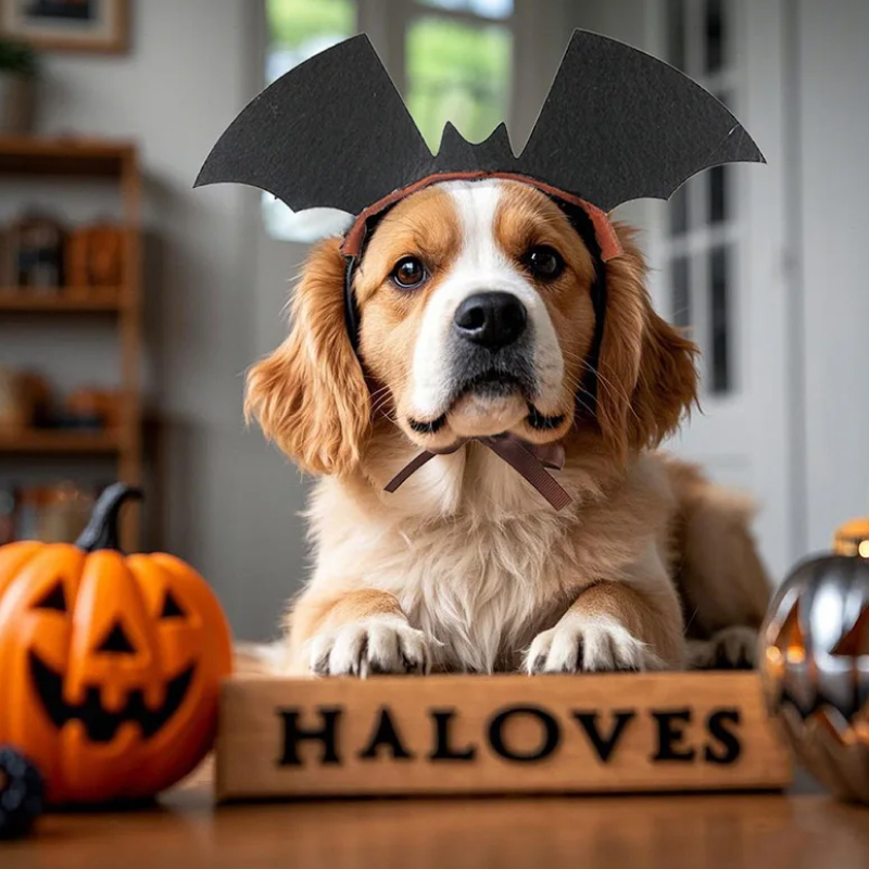 Halloween Bat Wings Headband for Pets - Image 5