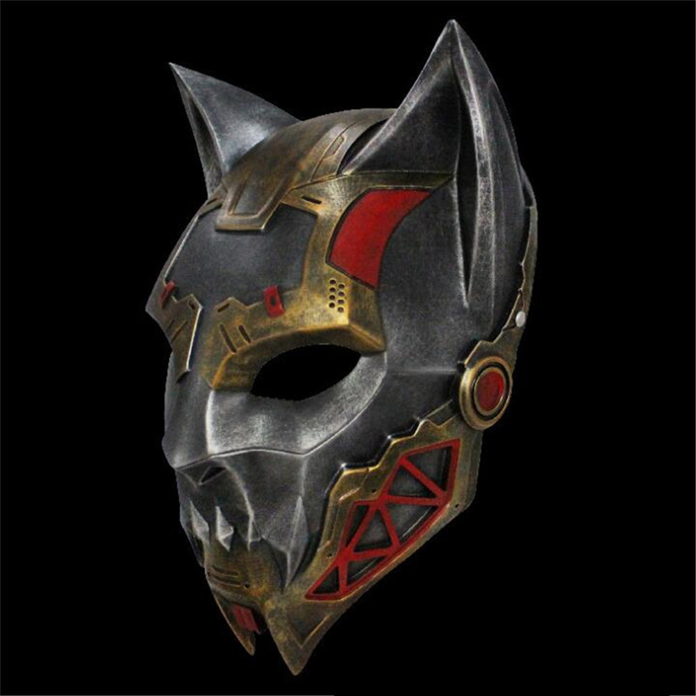 Halloween White Wolf Demon Mask Full Face Cosplay Costume Mask - Image 2
